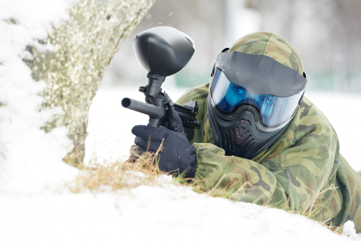 Paintball In The Winter