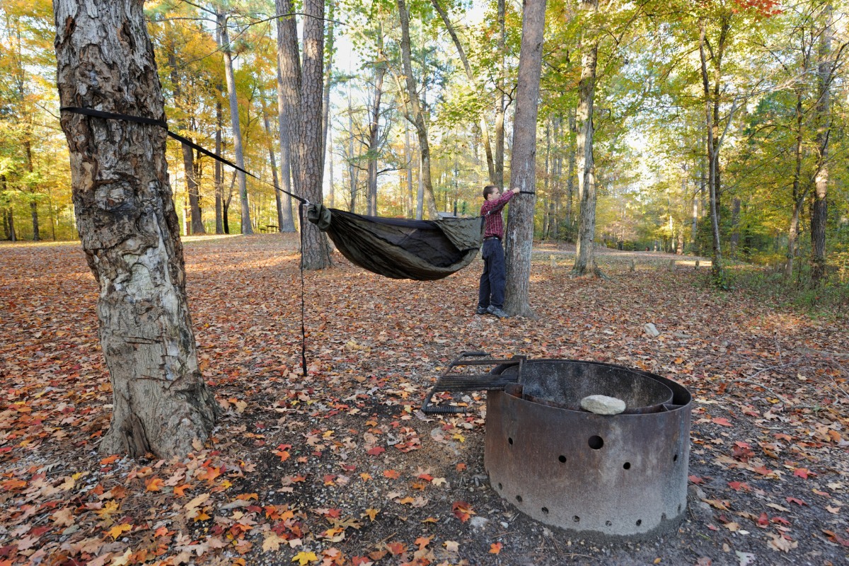 Hang A Camping Hammock