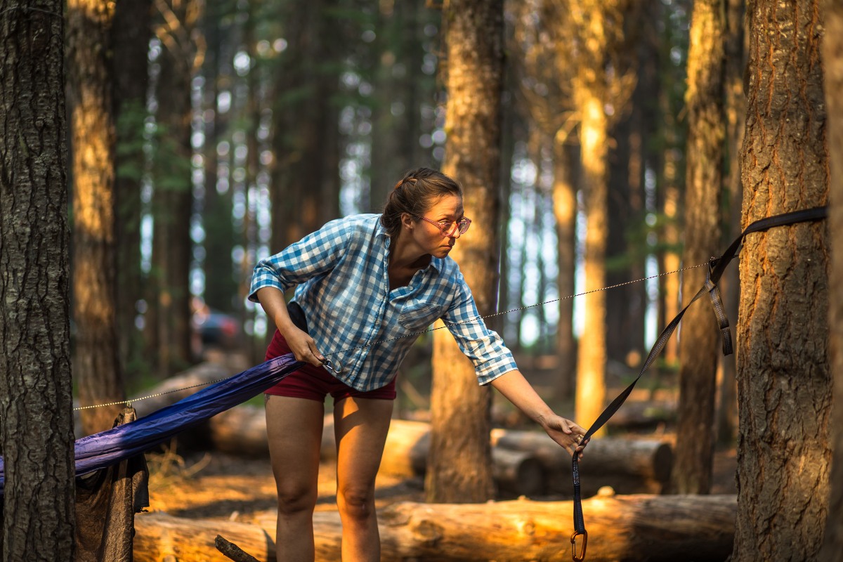 Set Up A Camping Hammock